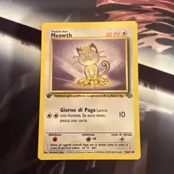 Pokemon Meowth #56/64 1st Edition ITALIAN Jungle MP - Image 1