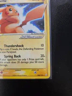 Pokemon Pikachu Gold Star Holo Holon Phantoms 104/110 MP - Image 3