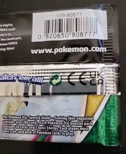 Pokemon TCG Booster Pack - Sword & Shield Evolving Skies - NEW / SEALED - Image 4