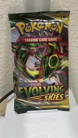 Pokemon TCG Sword and Shield Evolving Skies Booster Pack Sealed - Image 1