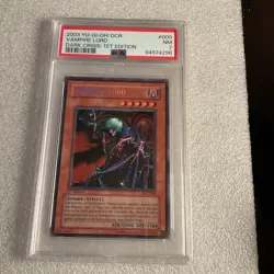 Yu-Gi-Oh! 2003 Vampire Lord DCR-000 1st Edition Secret Rare PSA 7 MINT - Image 1