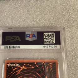 Yu-Gi-Oh! 2003 Vampire Lord DCR-000 1st Edition Secret Rare PSA 7 MINT - Image 5