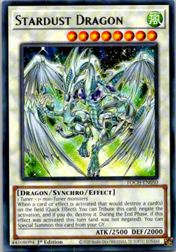 1X NM Stardust Dragon - TOCH-EN050 - Rare 1st Edition Toon Chaos - Image 1