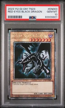 Red-Eyes Black Dragon PSA 10 - TN23-EN003 - Quarter Century Secret Rare - Yugioh - Image 1