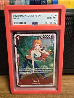 One Piece Nami OP01-016 (Ultra Deck: The Three Captains) Foil PSA 10 - Image 1