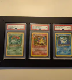 1999 Pokemon Holo Base Set Charizard PSA 9, Blastoise, Venasaur Shadowless Set - Image 1