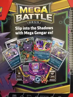 Mega Gengar EX Phantasmal Flames Pokemon Battle Deck 056/094 - NO PROMO - Image 3