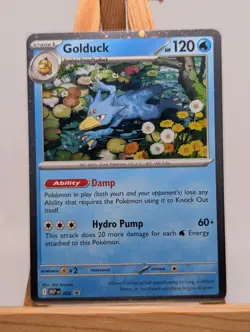 Pokemon TCG Golduck MEP 008 Black Star Promo - Image 1
