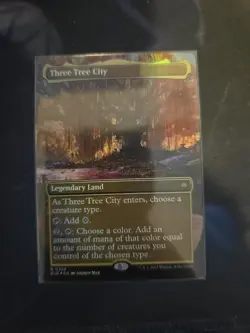 Three Tree City (Borderless) (0339) Bloomburrow Foil - Image 1