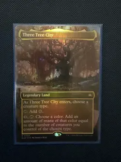Three Tree City (Borderless) (0339) Bloomburrow Foil - Image 2