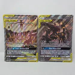 Pokemon Umbreon & Darkrai GX SM241 and Espeon & Deoxys SM240 Jumbo Oversized - Image 1