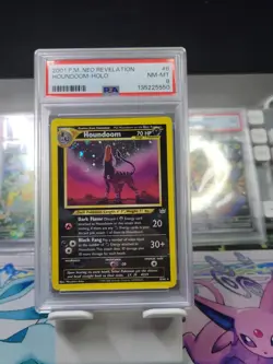 2001 Houndoom 8/64 Neo Revelation Holo Pokemon Card PSA 8 RARE TCG WOTC - Image 1