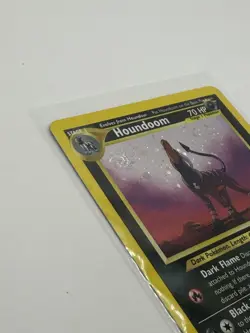 Pokemon TCG Houndoom Neo Revelation Holo Card 8/64 Unlimited Rare - GIANT SWIRL - Image 3