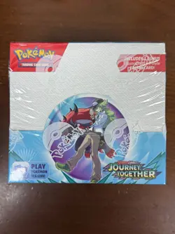 Pokemon TCG: Journey Together ENHANCED Factory Sealed Booster Box + Topper - Image 1