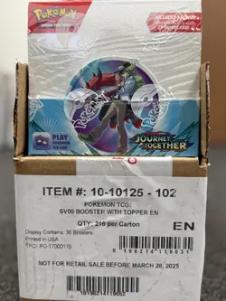 Pokemon TCG: Journey Together ENHANCED Factory Sealed Booster Box + Topper - Image 2