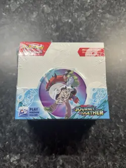 Pokemon TCG: Journey Together ENHANCED Factory Sealed Booster Box + Topper - Image 1
