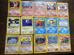 Pokemon TCG 15 Card lot Of Assorted Multi Generation Old - Image 1