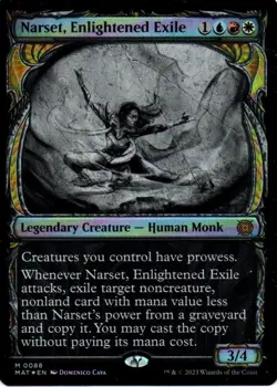 MTG: MoM: The Aftermath: Foil Showcase Narset, Enlightened Exile: LP Condition - Image 1