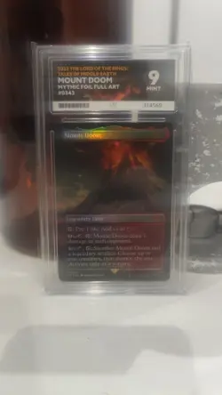 2023 MTG Lord of the Rings Mount Doom #343 Mythic Foil, Grade 9, Near Mint - Image 1