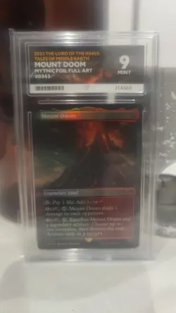 2023 MTG Lord of the Rings Mount Doom #343 Mythic Foil, Grade 9, Near Mint - Image 4