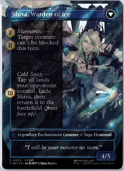 Jill, Shiva's Dominant (Borderless) (Surge Foil) Foil R FIN 523 NM - Image 2