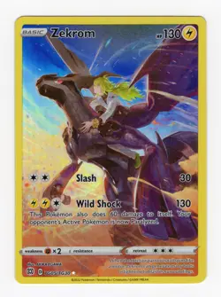 Pokemon TCG Brilliant Stars Zekrom Holo Ultra Rare Card TG05/TG30 - Image 1