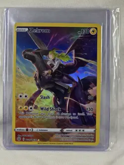 Pokemon Zekrom Holo Ultra Rare TCG Card TG05/TG30 Brilliant Stars 2022 - Image 1