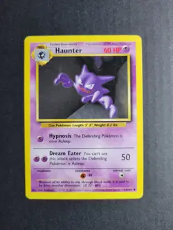 Haunter 29/102 Pokemon TCG Base Set Unlimited Regular Uncommon LP - Image 2