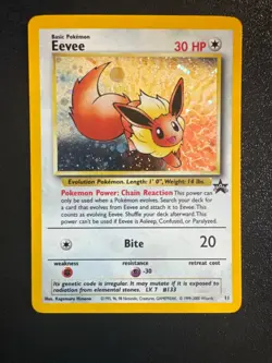 Eevee 11/53 Wotc Black Star Promo Holo Pokemon Vintage Card Tail Orb 🌕 LP/LP- - Image 1