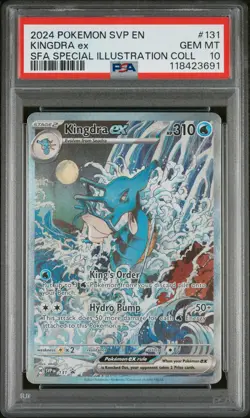 2024 Pokemon Shrouded Promo Kingdra EX Special Illustration Coll PSA 10 #131 BSP - Image 1