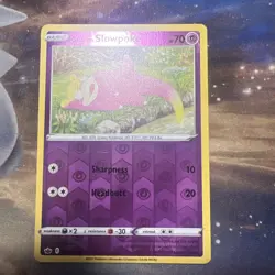 054/198 GALARIAN SLOWPOKE REVERSE HOLO CHILLING REIGN POKEMON CARD - Image 1