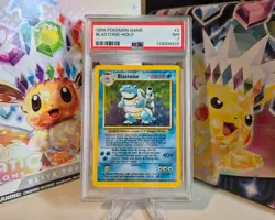 1999 Blastoise Base Set Holo Rare Card 2/102 PSA 7 Pokemon TCG - Image 1