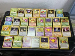 (30) Pokemon Card ALL VTG Lot Cards 1999 Rocket Set Vaporeon Kadabra Porygon - Image 1
