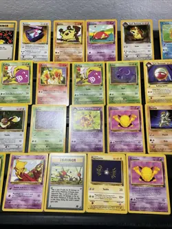 (30) Pokemon Card ALL VTG Lot Cards 1999 Rocket Set Vaporeon Kadabra Porygon - Image 3