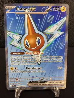 Rotom ex 111/094 Ultra Rare Pokemon TCG ME02: Phantasmal Flames NM English Holo - Image 1