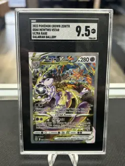 Pokemon SGC 9.5 Mewtwo VSTAR GG44/GG70 Crown Zenith Galarian Gallery Holo - Image 1