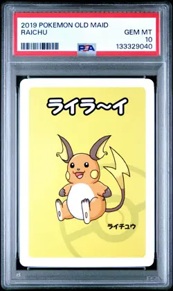 2019 POKEMON OLD MAID RAICHU PSA 10 - Image 1