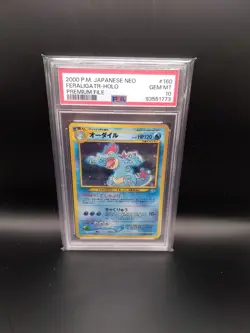 Pokemon PSA 10 Feraligatr #160 Holo Neo Genesis Premium File 2000 Graded - Image 1