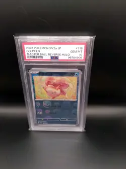 2023 POKEMON JPN SV2A-POKEMON 151 MASTER BALL REVERSE HOLO #118 GOLDEEN PSA 10 - Image 2