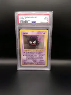 Pokemon 1999 WOTC - 1st Edition Shadowless Base Set Gastly 50/102 - PSA 9 - Image 2