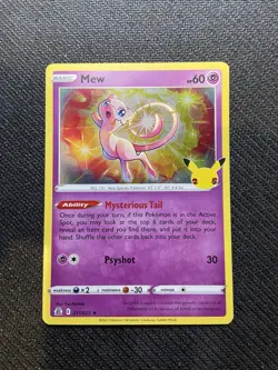 Mew 011/025 Celebrations Pokemon 25th Anniversary English Holo Rare 2021 - Image 1