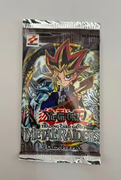 (701055) Yugioh Metal Raiders 1st Edition Sealed BOOSTER PACK - Image 2