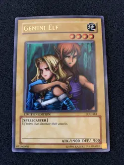 Yu-Gi-Oh! Gemini Elf IOC-SE1 Invasion of Chaos Limited Edition NM - Image 1