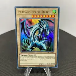 Yugioh Blauaugiger W. Drache LCKC-DE001 Ultra Rare Near Mint V2 - Image 1