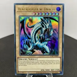 Yugioh Blauaugiger W. Drache LCKC-DE001 Ultra Rare Near Mint V2 - Image 3