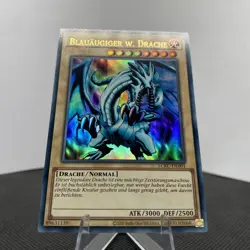Yugioh Blauaugiger W. Drache LCKC-DE001 Ultra Rare Near Mint V2 - Image 4