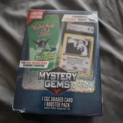 Pokemon Mystery Gems 1 CGC Graded Card & Booster Pack 2025! New Limited Edition. - Image 1