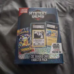Pokemon Mystery Gems 1 CGC Graded Card & Booster Pack 2025! New Limited Edition. - Image 2