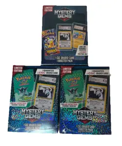 Pokemon Mystery Gems 1 CGC Graded Card & Booster Pack Limited Edition. - Image 1