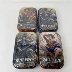 ONE PIECE CARD GAME TCG - TIN PACK VOL. 2 (TS-02, OP13) x 4 SEALED - Image 1